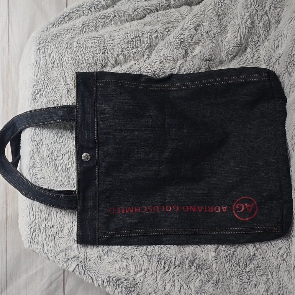 AG Adrianno Goldschmied Blue Denim Shoulder Bag